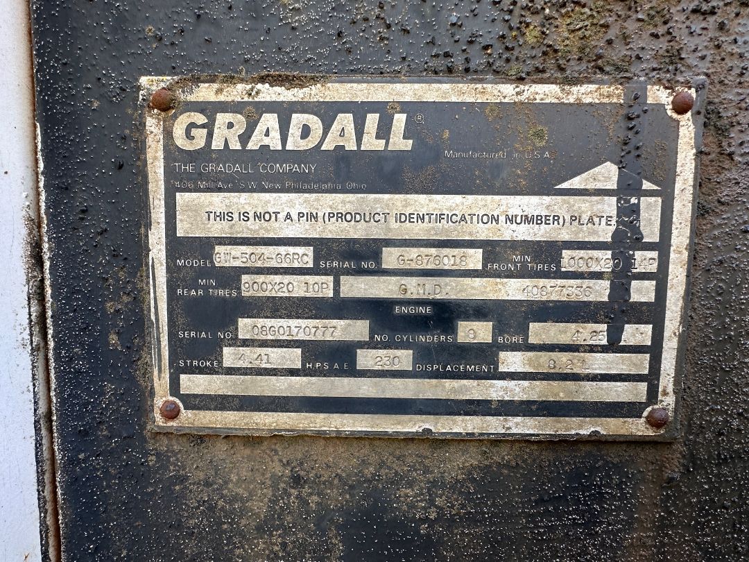 1987 GRADALL GW-504-66RC - Image 11